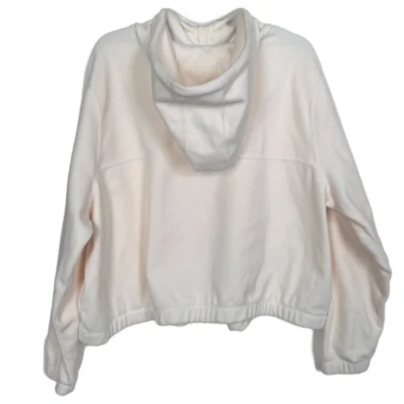 Nike Therma-FIT One Women's Oversized Full-Zip Fleece Hoodie (Plus) Ivory NWT - Picture 11 of 12